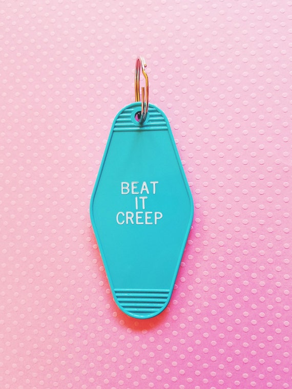 vintage hotel room keychain