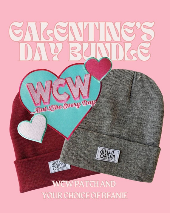 Galentine's Valentine's Day Special Bundle Beanie and WCW Patch