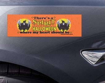 Duch Halloween Gdzie Moje Serce Powinno Być Meme Zabawne Magnesy Samochodowe