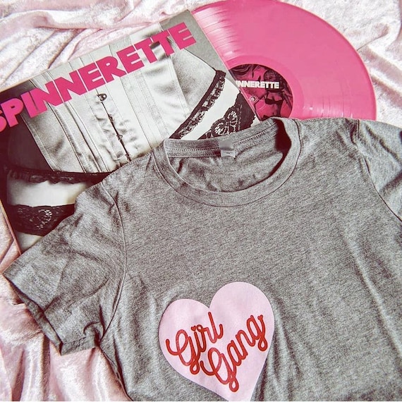 Girl Gang T-Shirt: Feminist Pink Heart Tee - Bachelorette Party, Teen, Kid, Matching Mom and Mini Me Girl