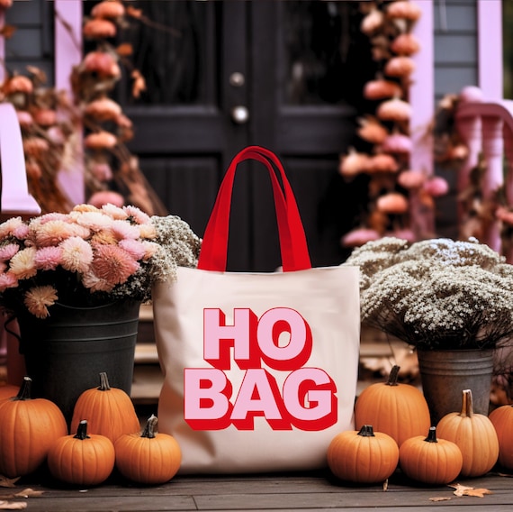 Ho Bag Retro 3D Funny Canvas Eco Tote, Bachelorette Party Gift, Grocery Bag