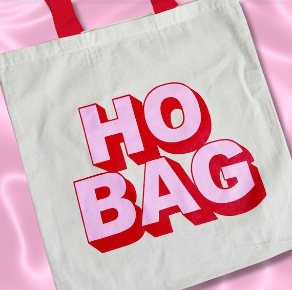 Ho Bag Retro 3D Funny Canvas Tote, Bachelorette Party Gift, Grocery Bag