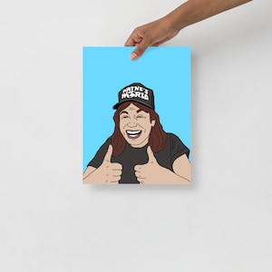 Wayne&#39;s World Excellent Thumbs Up Hand Drawn Poster