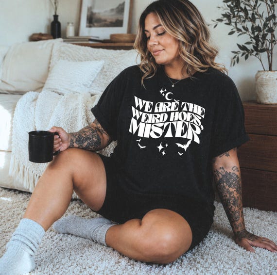We Are The Weird Hoes Craft Nancy 90s Witchy Halloween Unisex t-shirt