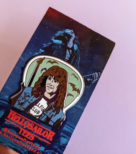 Eddie Munson Shreddie D Metal Rock Hard Enamel Pins