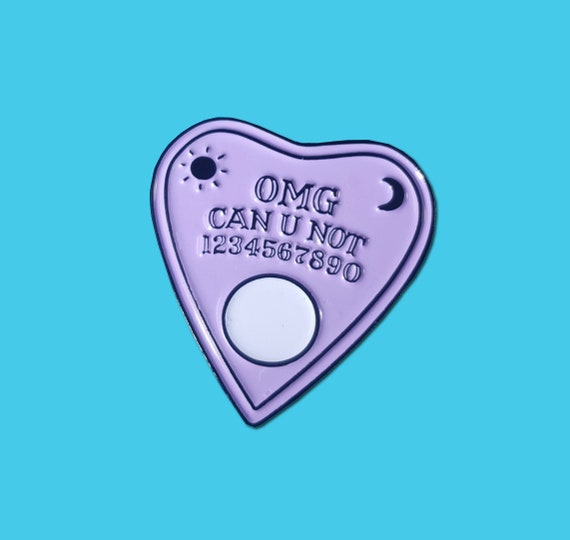 OMG Ouija Planchette Enamel Lapel Pin