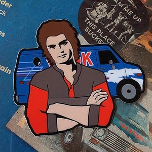 Steve Harrington Enamel Pin: Djo, radio, crush 80's, season 5 image 4