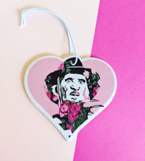 Freddy Horror Slasher Halloween Spooky Floral Nightmare on Elm Street Air Freshener Car Accessories