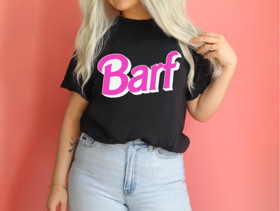 Barf 90s Retro, Cute Doll, Valley Girl Font Unisex t-shirt