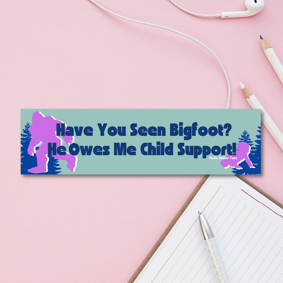 Funny Bigfoot 80s Sasquatch Baby Cryptid Aliens X Files Scully Mulder UFO Ape Vinyl Decal Bumper Stickers