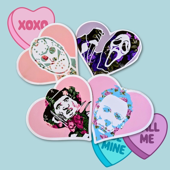 Slasher Killer Pack Vinyl Sticker Slap Set Michael Jason Freddy Ghost