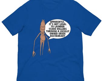 Marcus The Worm Lokalna grecka restauracja, zabawny mem, viral na TikToku, VR, unisexowa koszulka