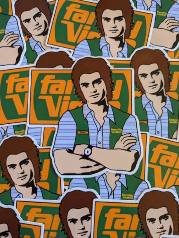 Steve Harrington Vinyl Bumper Sticker Slaps Dreamy Crush Steddie Family Video Season 4