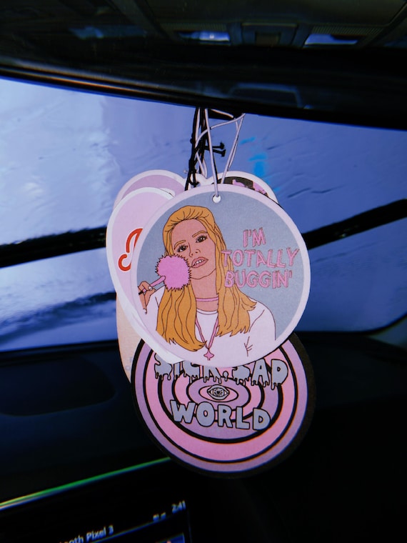 Cher Clueless Totally Bugging Car Decor: Air Freshener, 90s Movie Quote, Cartoon, Cult Classic, As If