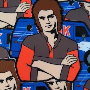Steve Harrington Enamel Pin: Djo, radio, crush 80's, season 5 Pin & Sticker