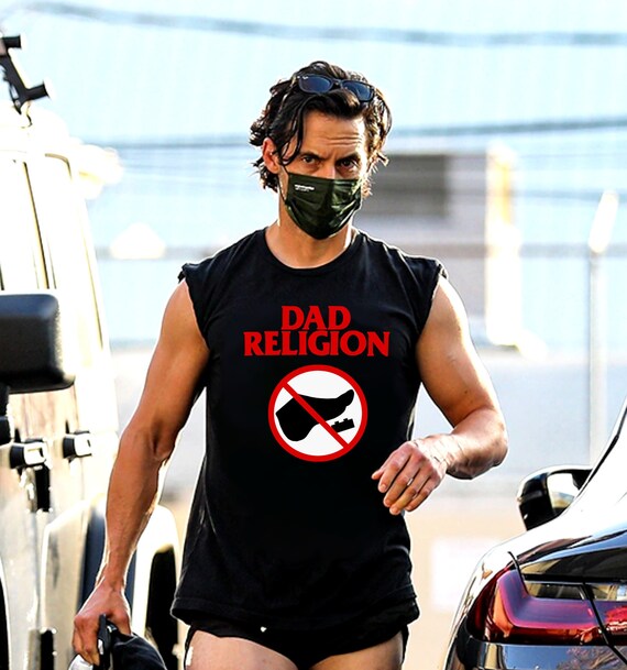 Dad Religion Father's Day Parody Funny Punk 90s Short-Sleeve Unisex T-Shirt