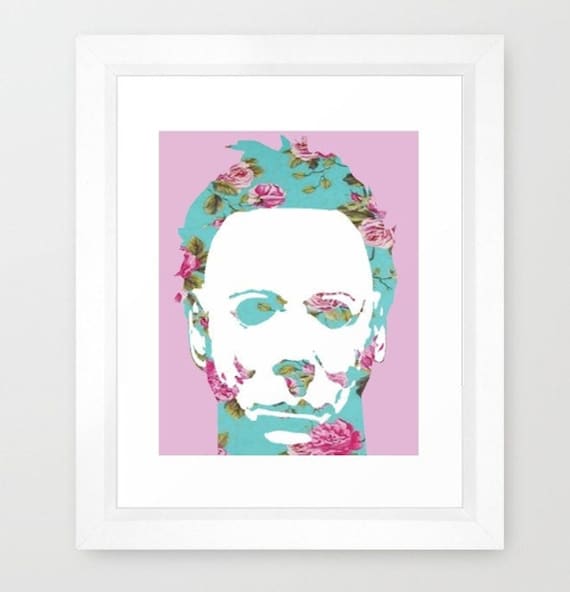 Floral Michael 8x10" Art Print Horror Halloween