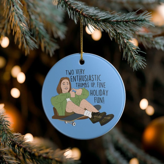 Travis Clueless Fine Holiday Fun Christmas Tree Ornament 90s movie funny Hanukkah