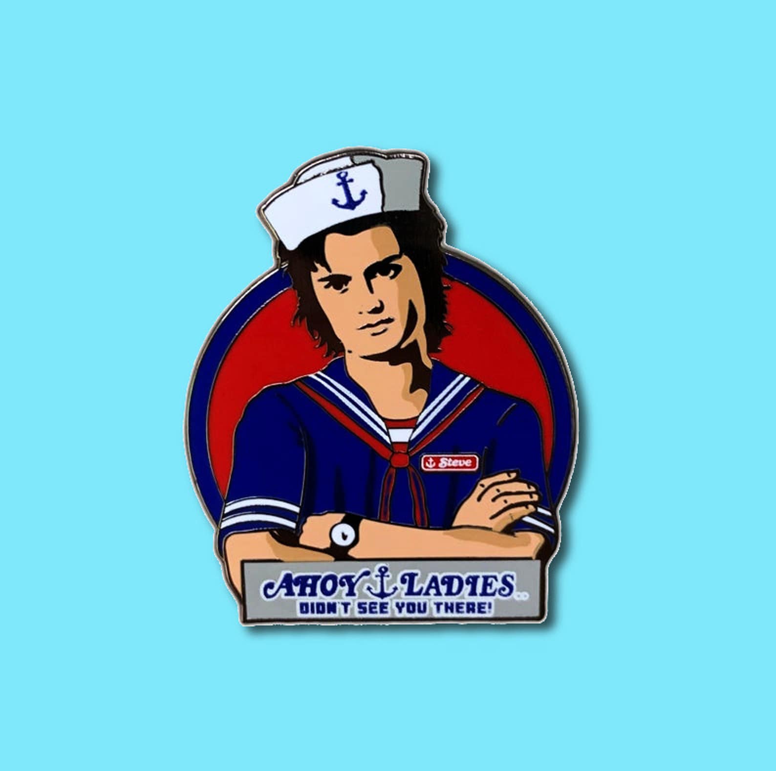 Steve Harrington Scoops Ahoy Starcourt Hard Enamel Pin Etsy