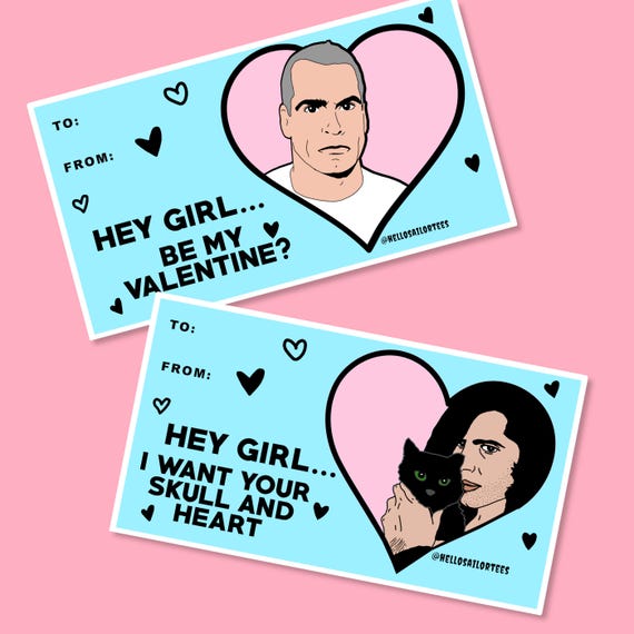 Digital Download Valentines Day Cards Punk Hunks: Rollins Danzig, Cute, Funny E Cards, Printables, Rock  Music
