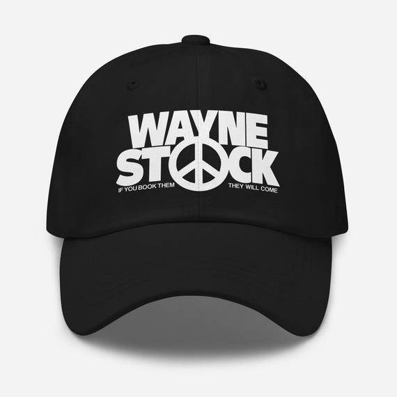 WayneStock Peace Sign Wayne's World Funny Parody Movie 90s Garth Dad hat