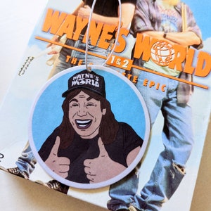 Wayne&#39;s World Excellent 90s Funny Garth Mike Austin Thumbs Up Scented Air Freshener