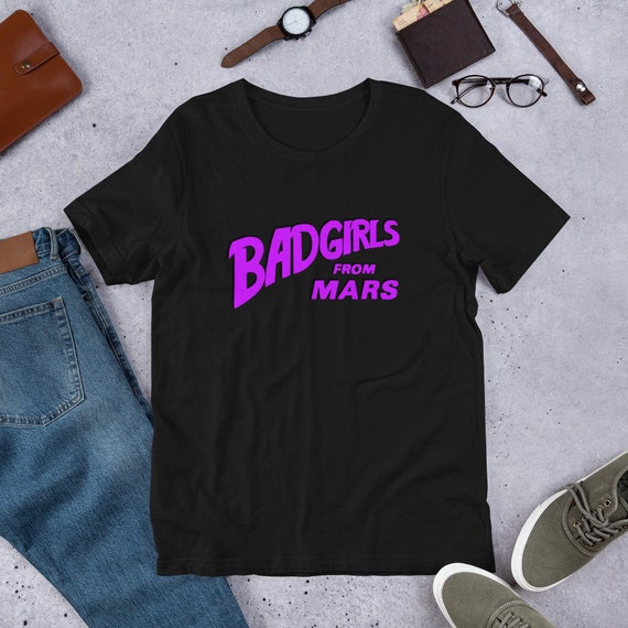 Bad Girls From Mars Retro Movie Title Card SciFi Tshirt