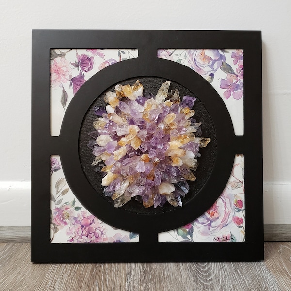 Framed Crystal Art Etsy