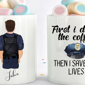 Police Officer Mug, Police Officer Gift, Gift For Police, Police Mug, Cop Gifts, Cop Mug, Custom Cop Gift, Best Friends Gift, Christmas Cop