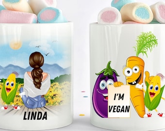 Vegan Mug, Funny Vegan Gift, Gift For Vegan, Birthday Vegan Gift, Gift For Vegetarian, Plant Based Gift, Friendship Gift, Best Friends Mug
