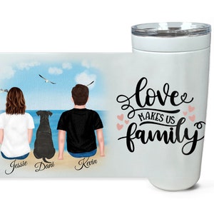 Custom Dog Mom Dad Tumbler, Dog Mom Mug, Dog Mom Gift, Dog Lover Gift, Dog Mug, Dog Mom,Gifts For Dog Lovers, New Dog Mom, Couple Gift, image 1