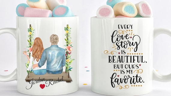 Valentine'S Day Mug - Valentine'S Day Gift - Gift For Her - Gifts For Him, Custom Couple Mug, Anniversary Gift, Bride And Groom Mug, Husband