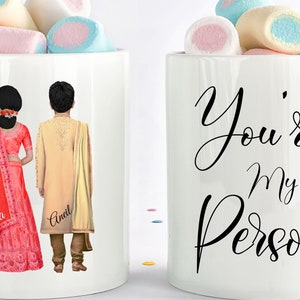 Indian couple Gifts, Desi Mom Love Mug, Amma Mug, Tamil Gift for Mom, Hindu Bride Groom, Hindu Wedding Gift, Desi Bride Groom,Punjabi Desi