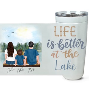Custom Boat Lovers Gift, Custom Lake Tumbler - Life Is Better At The Lake Gift, Lake Lover Mug, Lake House Gifts, Vacation Cup, Lake Family