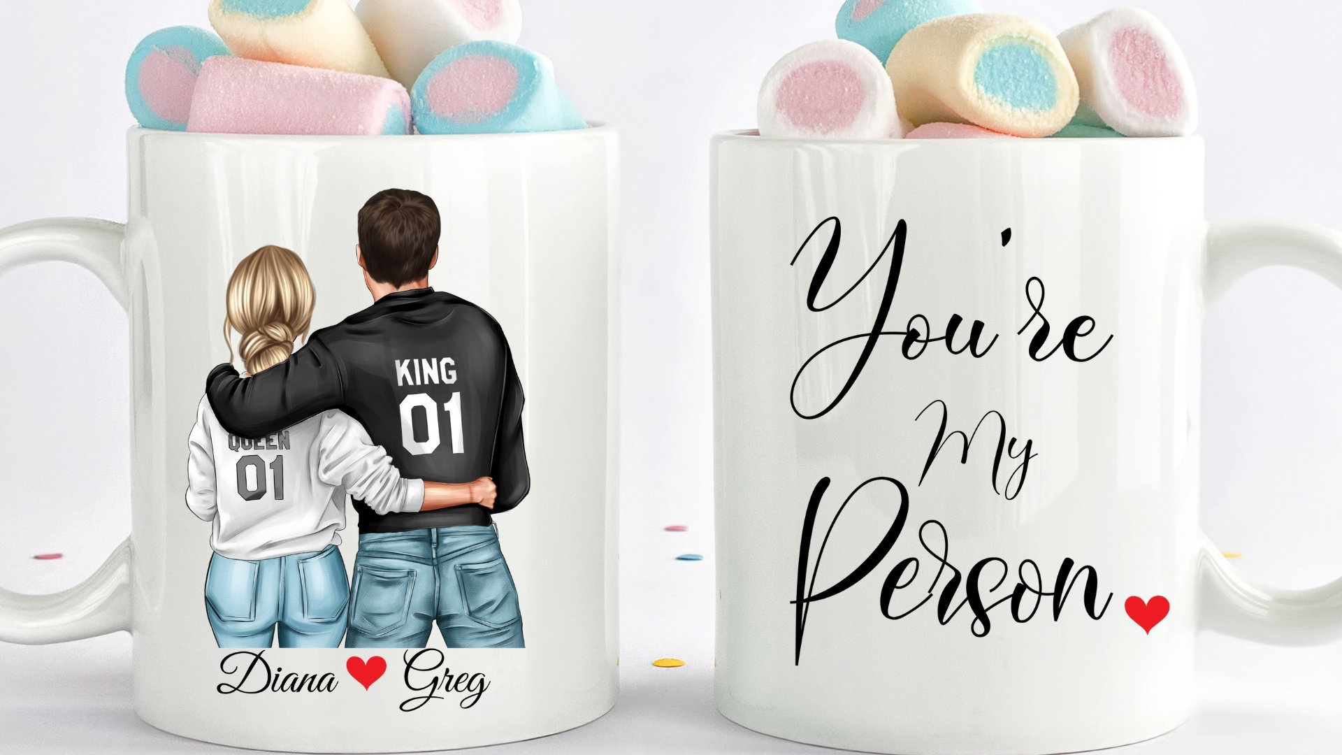 Couple Personalized Gift Valentines Personalized Anniversary Etsy UK