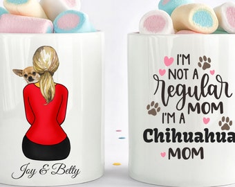 Personalized Dog Mom Mug, Chihuahua Mug, Dog Mom Gift, Dog Lover Gift, Dog Mug, Dog Mom, Dog Coffee Mug, Gifts For Dog Lovers, Dog Mom Cup,