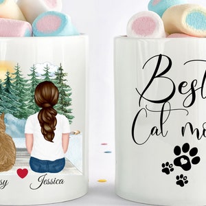 Personalized Cat Mug, Custom Cat Mom Mug, Cat Gifts For Cat Lovers, Gift For Cat Mom, Cat Lover Gift, Cat Mug, Friendship Gift, Best Friend