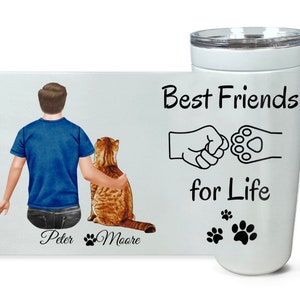O melhor presente do pai gato de todos os tempos, copo do pai gato, ideia de presente para amante de gatos, canecas engraçadas para pai gato, ideias para presentes de aniversário para amantes de gatos, pai gato engraçado e fofo