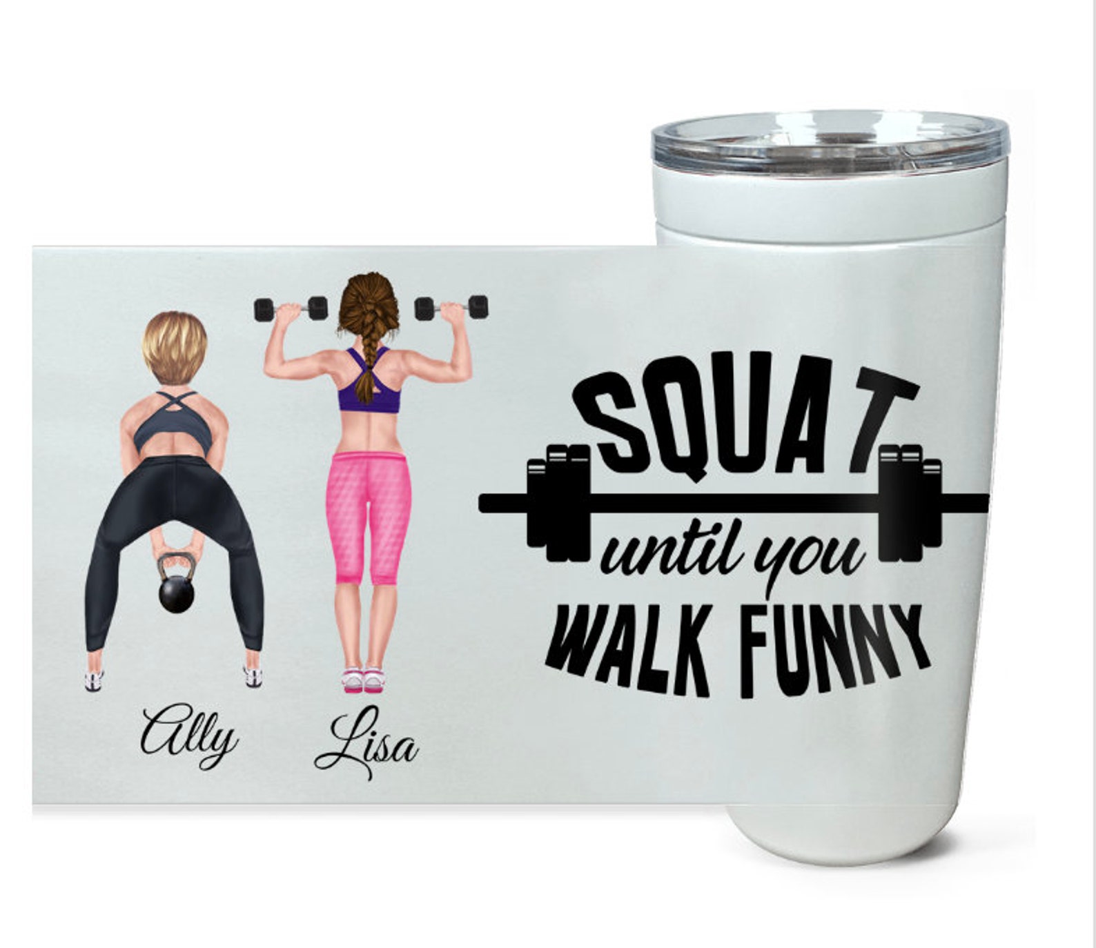 Gym Lover Tumbler Funny Workout Gift Weight Lifting Gift Etsy