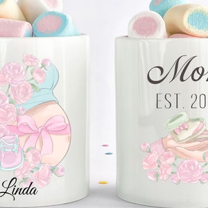 Custom Pregnancy Coffee Mug - New Mom Gift - Mom Coffee Mug - Pregnancy Gift - Babyshower Gift - For Pregnant Women - To Be Mother