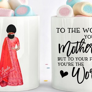 Hindu Mother Coffee Mug, Mother Gift,  Indian Gift, Hindu Girl, Hindu Bride, Hindu Wedding Gift, Indian Mom Gift, Indian Friendship Gift,