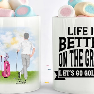 Golfer Gift Ideas, Golf Gifts For Dad, Golf Birthday Gifts, Golf Lover Gifts, Golf Mug, Golfer Mug, Golf Life, Golfer Couple Mug, Friendship