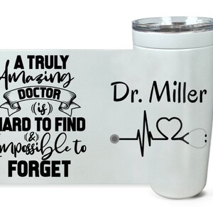 Tasse de voyage de médecin, tasse de médecin personnalisée, cadeaux de médecin, cadeaux pour médecin, cadeau pour docteur, remise de diplôme de médecin, appréciation du médecin, cadeau d’infirmière