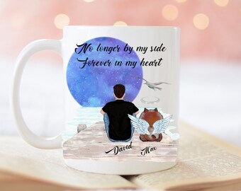 Custom Dog Memorial  Mug, Dog Loss Gift, Dog Lover Gifts, Personalized Dog Dad Mugs, Gifts For Dog Lovers, Best Friend Birthday, Pet Owner