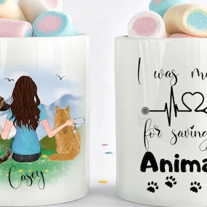 Custom Veterinarian Mug, Veterinarian Gift, New Veterinarian Gifts, Custom Vet Mug, Veterinarian Graduation Gift, Nurse Best Friends Gift