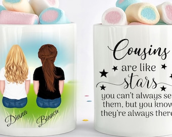 Cousin Mug, Long Distance Mug, Cousins Mug, Cousin Gift, Home Mug, Personalized Cousin Mug, Custom Cousin Mug, Gift For Cousin, Family Gifts