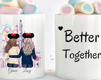 Tazza Disney personalizzata, regalo per l'amante Disney, tazza da caffè Per colleghi Disney, idee regalo Disney, regalo disney lover, regalo amicizia, migliori amici