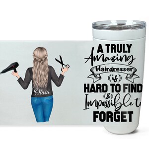 Custom Hairdresser Gift, Hairdresser Tumbler, Personalized Hairdresser Gift, Beauty Salon, Hair Salon, Hair Stylists Gift, Friendship Gift