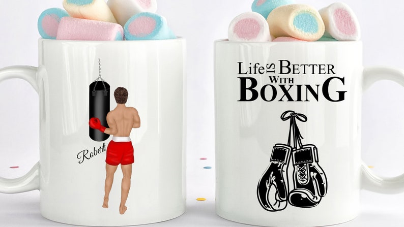 Boxing Gift, Boxer Mug, Boxing Coffee Mug, Boxer Coffee Mug, Boxer Gift, Gift For Boxer, Boxing Trainer, Unique Gift For Boxer, Friendship image 1