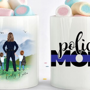 Police Mom Gift, Police Mother Mug, Police Officer Gift, Gift For Police, Police Mug, Cop Gifts, Custom Police Wife, Best Friends Gift
